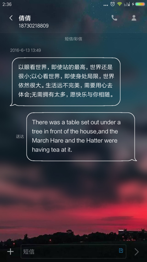 炫酷晚霞 私人定制 screenshot