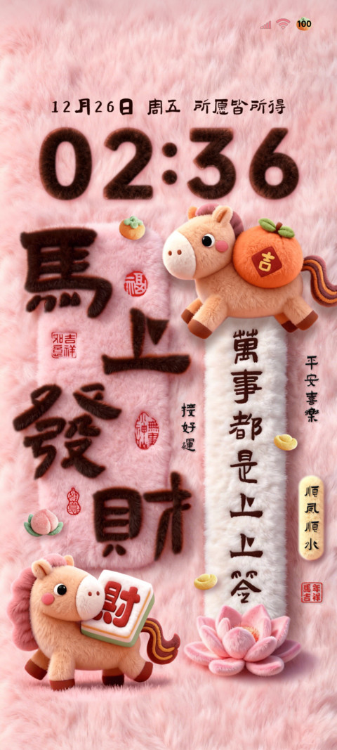 毛绒酷粉马上发财 screenshot