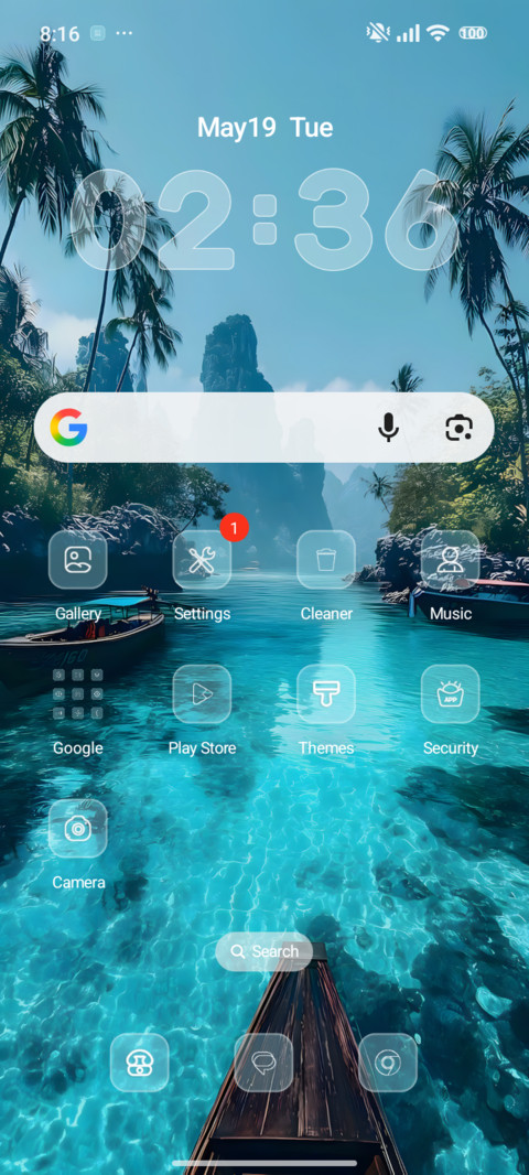 Blue screenshot