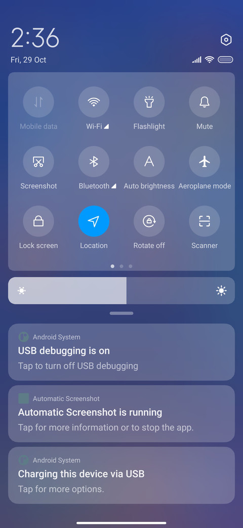 Glass clock screenshot