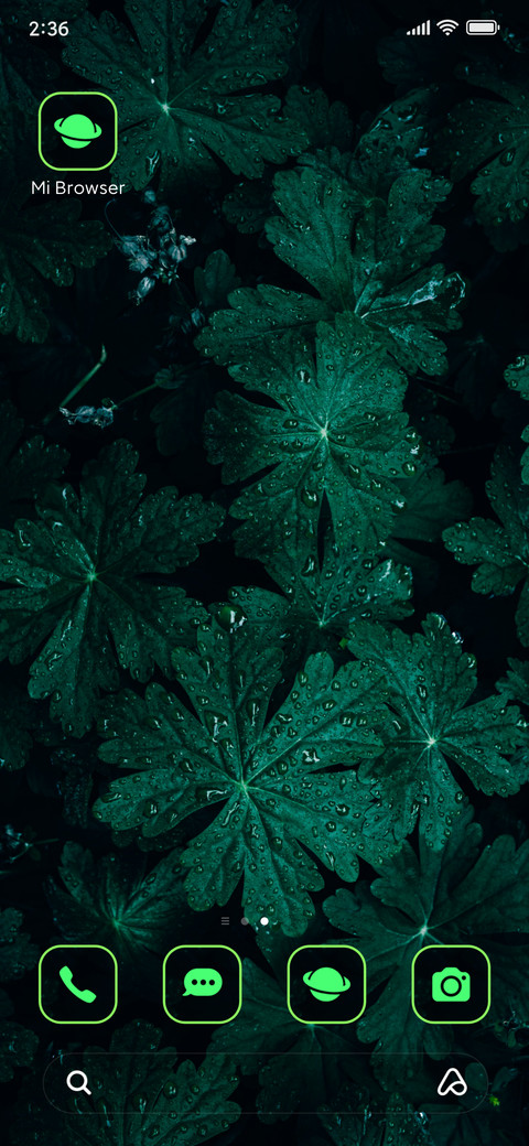 dark green screenshot
