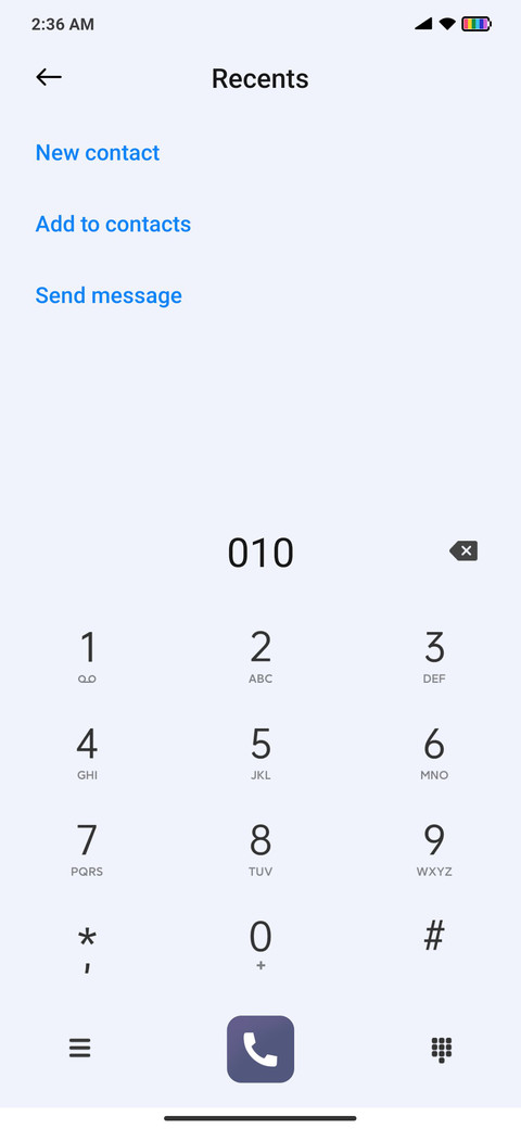 Bubble UI screenshot