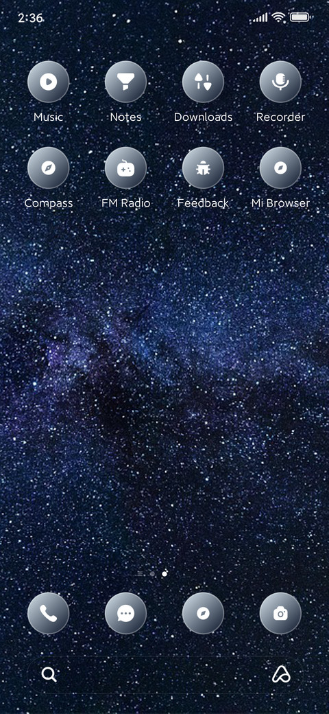 Milkyway screenshot
