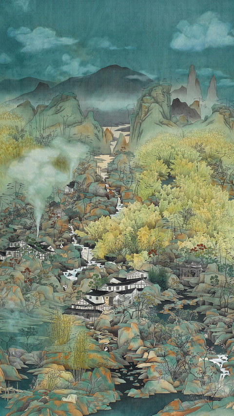 青绿山水 screenshot