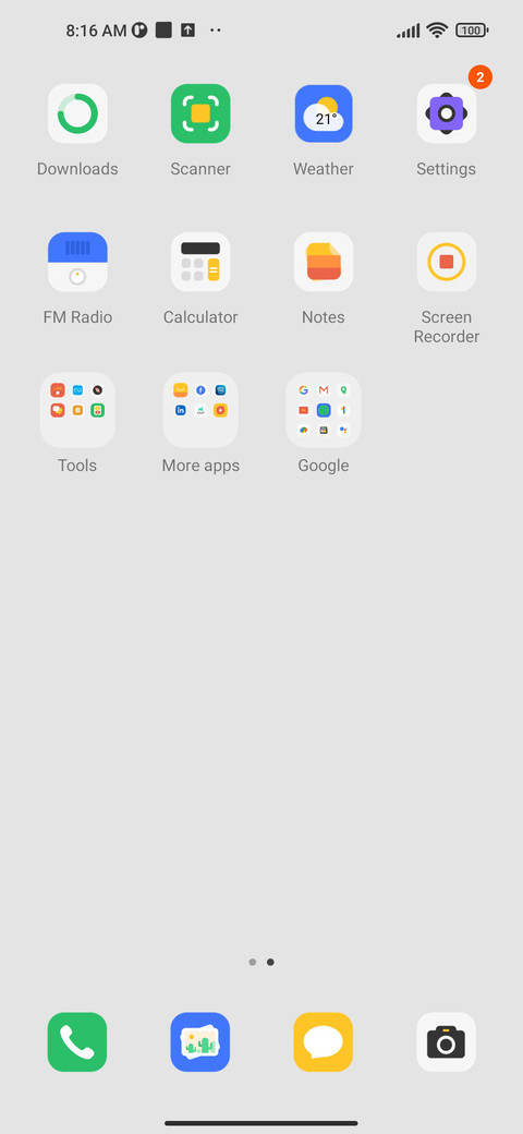 Multicolored ring screenshot