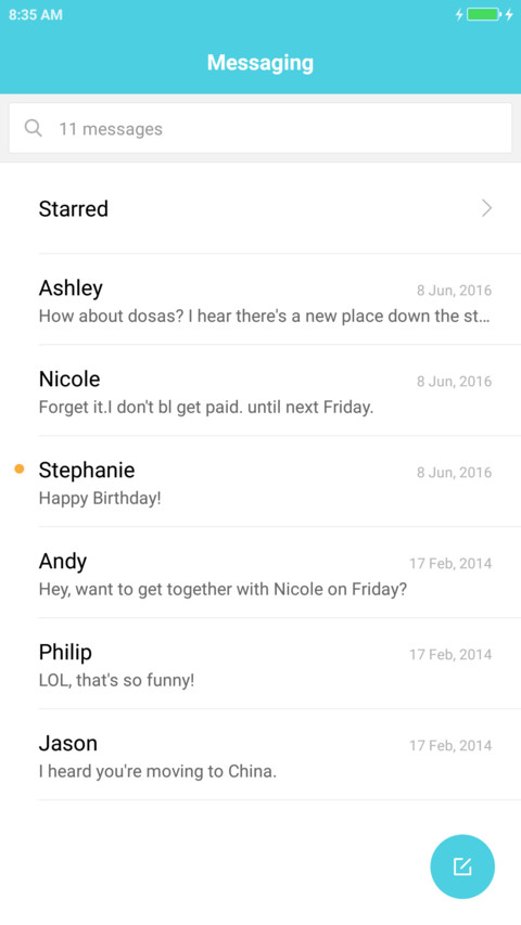 Simple iOS screenshot