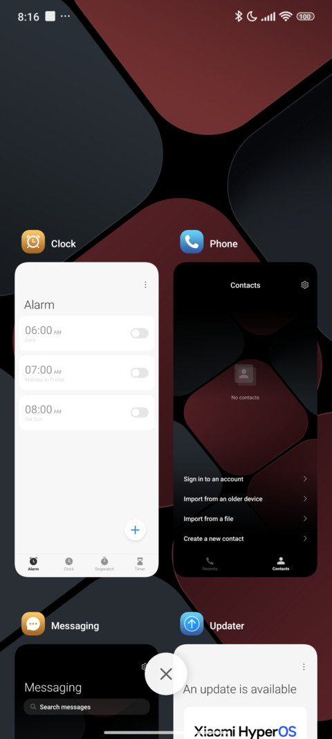 Classic Red Black screenshot