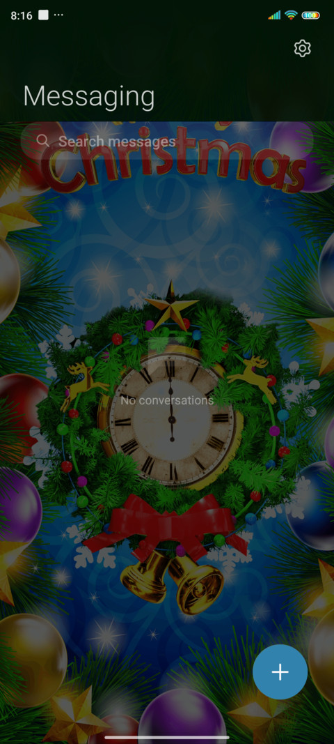 Christmas clock screenshot