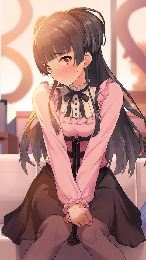 羞涩的长发少女 screenshot