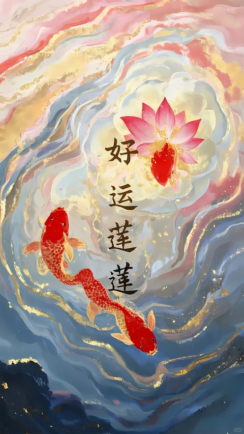 愿锦鲤常伴-锐景创意 screenshot