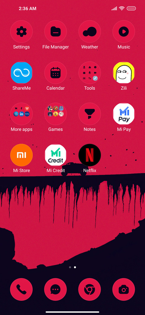 Minimal Red screenshot