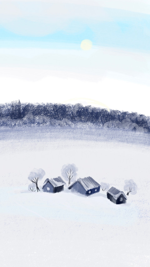 Christmas background - winter life scene screenshot