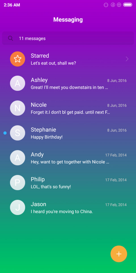 Feather screenshot