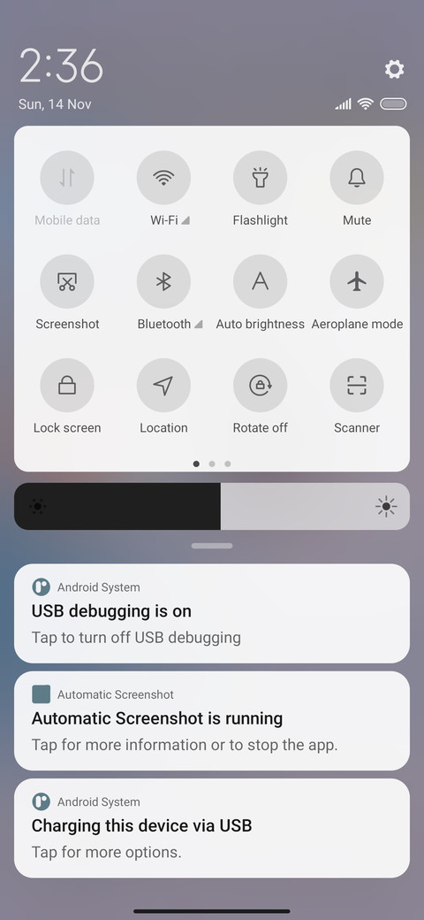 White screenshot