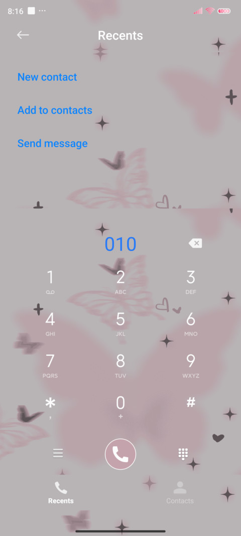 Pink butterfly screenshot