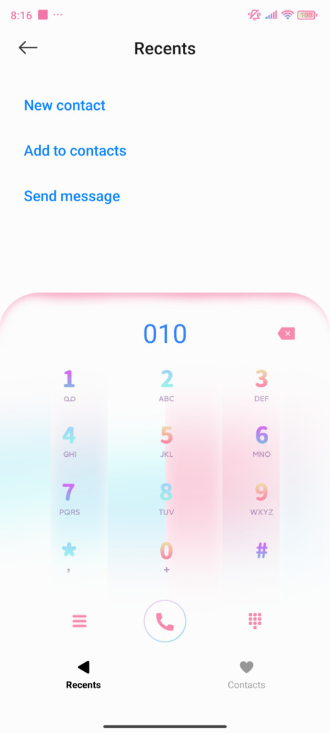 Colorful custom screenshot