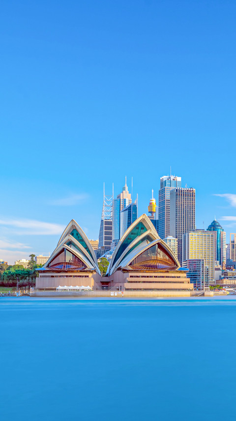 Downtown Sydney Skyline with Blue Sky in Australia screenshot