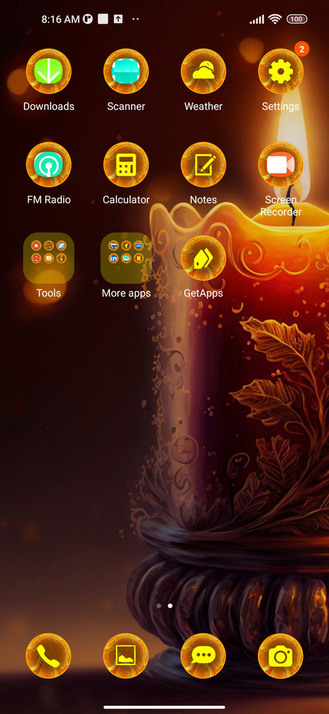 minimal candle screenshot