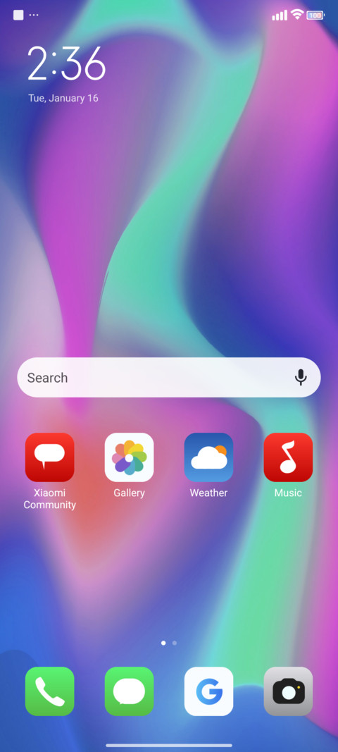 Widget pro screenshot