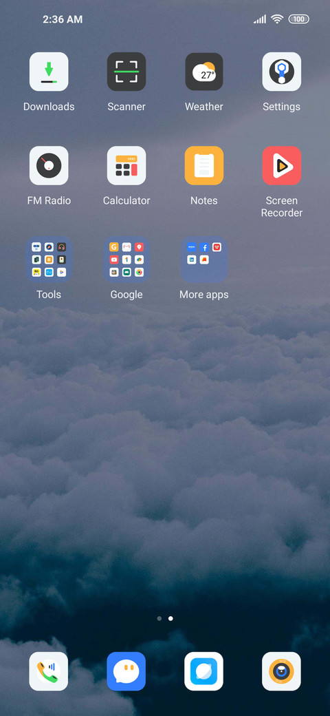 Far away clouds screenshot