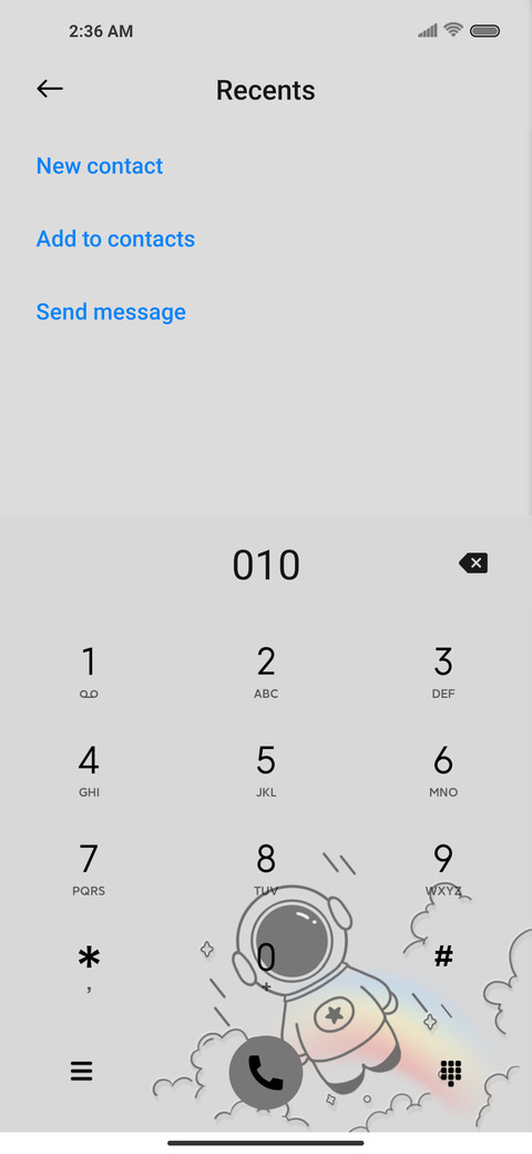 Dial astronaut screenshot