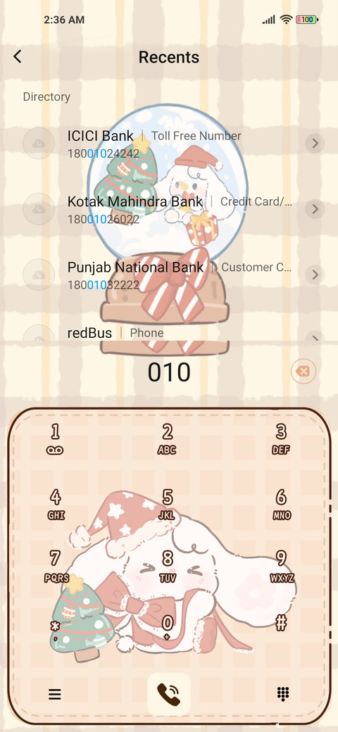 Christmas letter screenshot