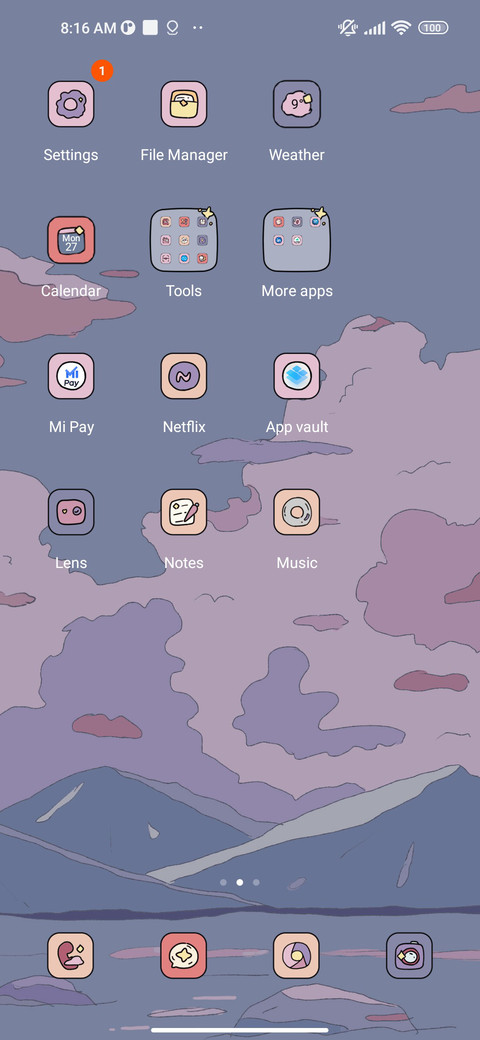 Ukiyo-e clouds screenshot