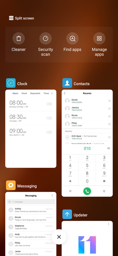 MIUI X screenshot
