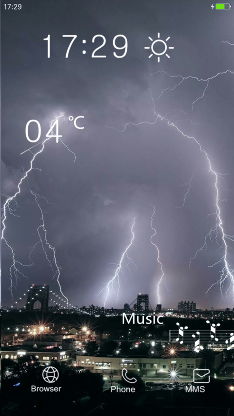 暴雨闪电 screenshot