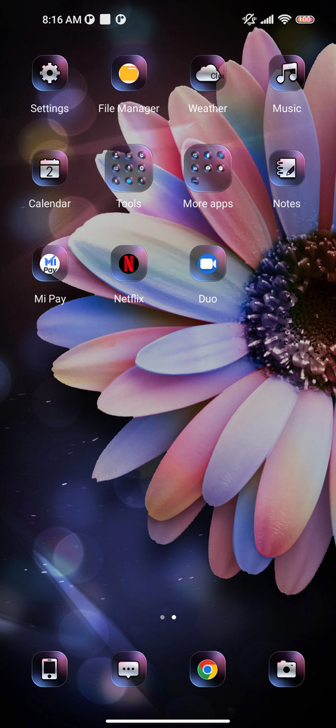 Pink purple flower screenshot
