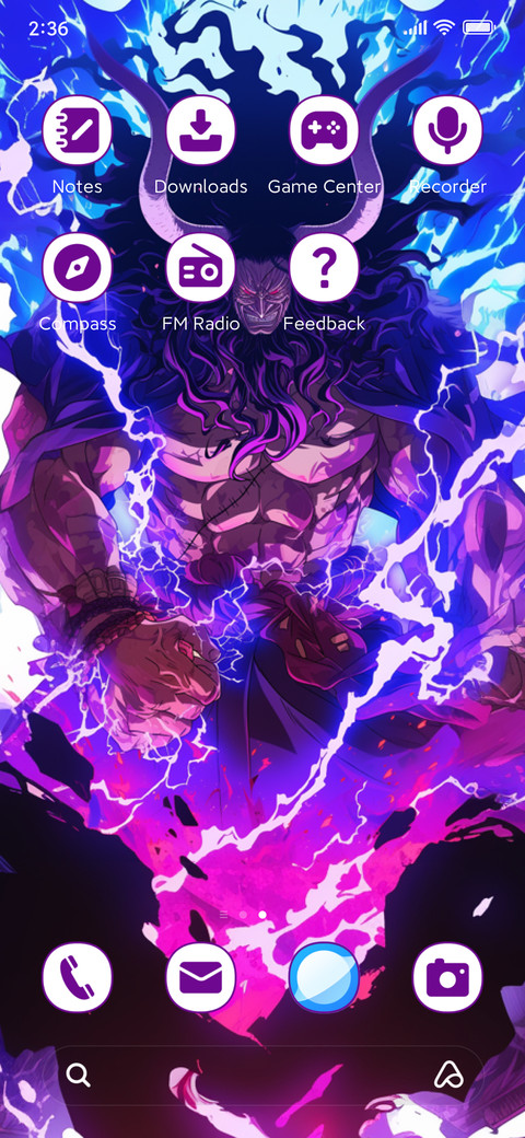 Purple flame screenshot