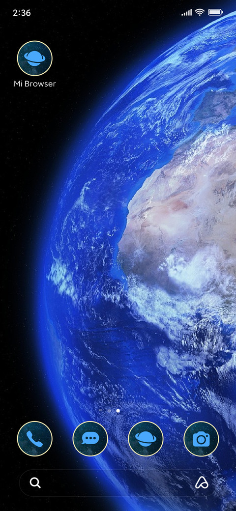earth blue screenshot