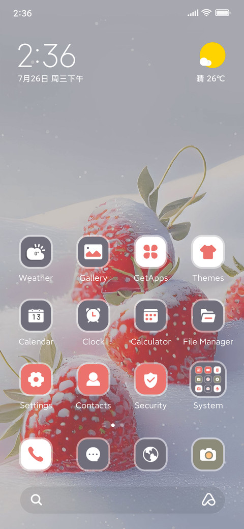 Snow Strawberry screenshot