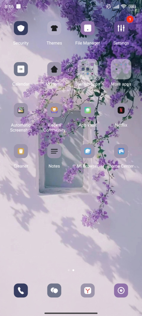 Purple screenshot