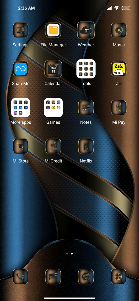 Luxury blue screenshot