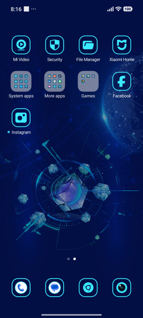 Dark Blue Core screenshot