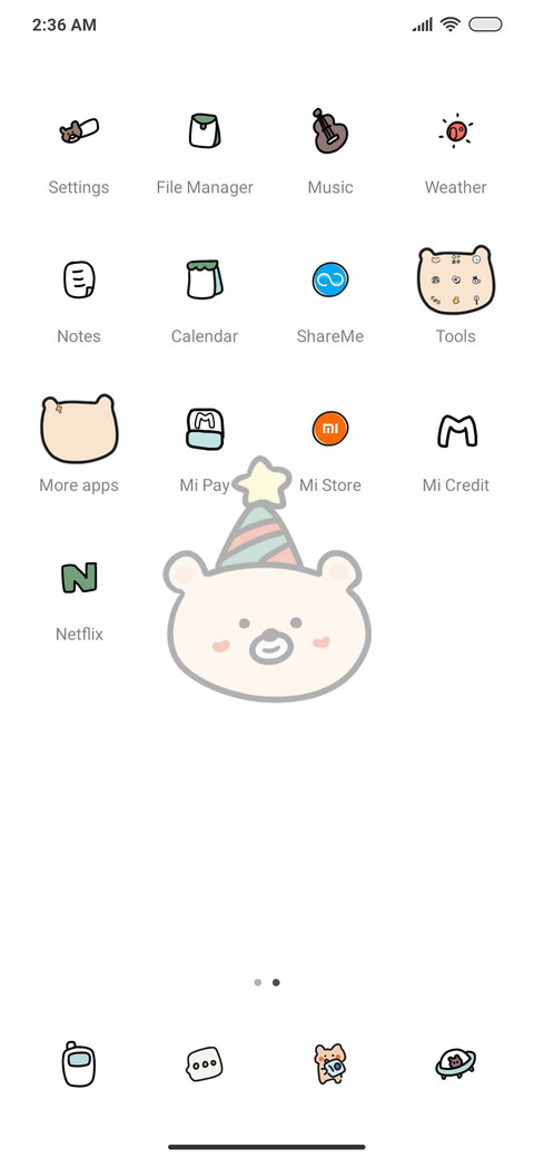 Widget Happy Bear screenshot