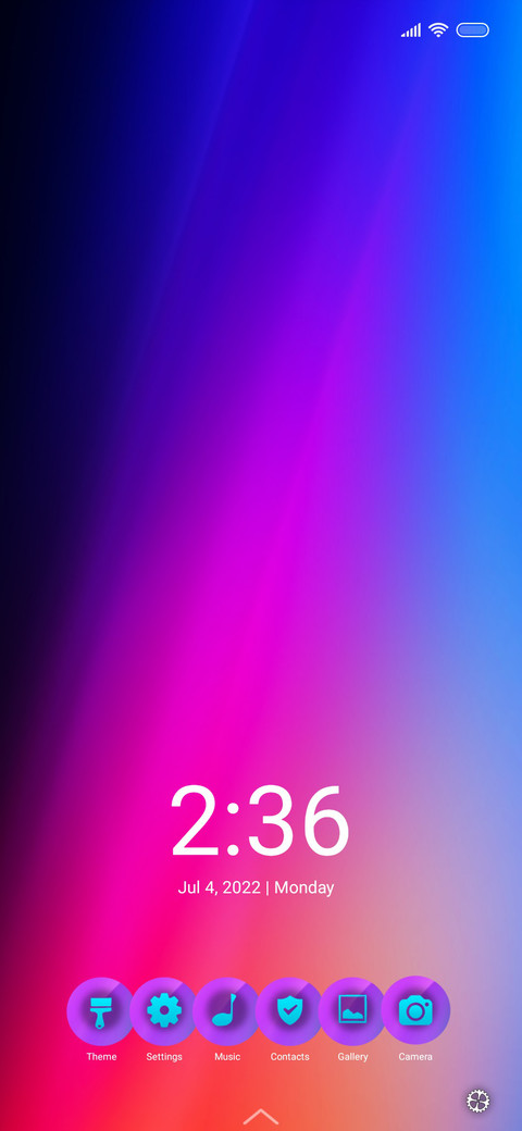 Gradient light screenshot