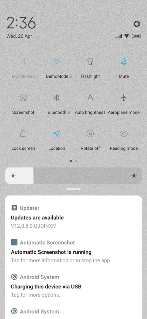 No signal screenshot