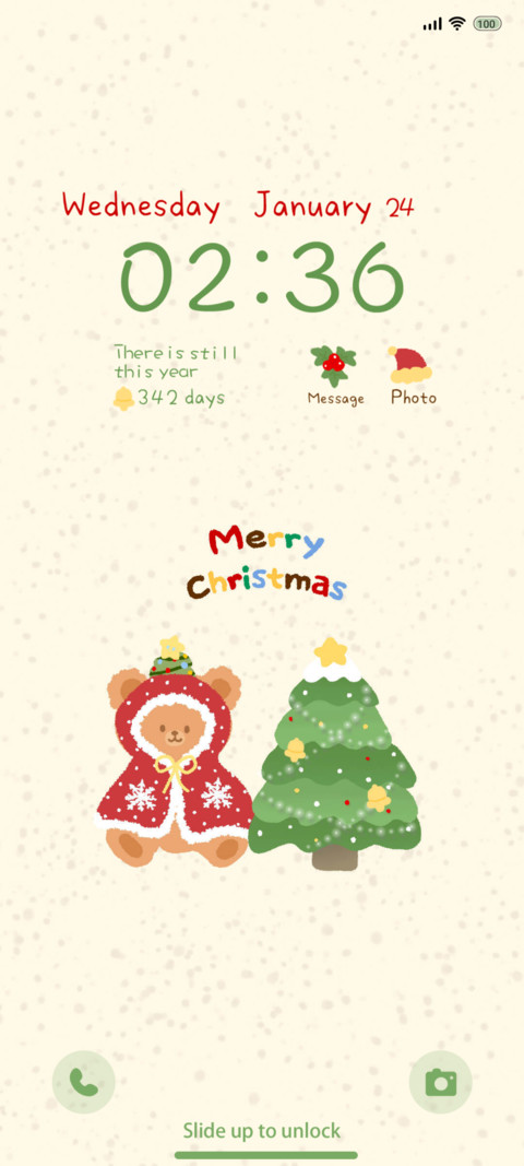 Christmas bear screenshot