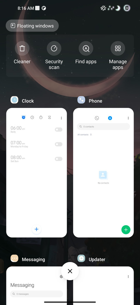 moonlit night os screenshot