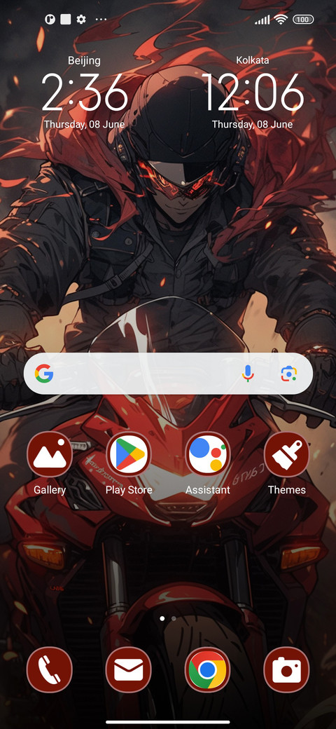 Flaming Motorcycle screenshot