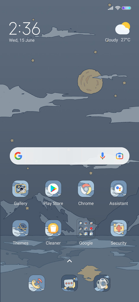 Space travel diary screenshot