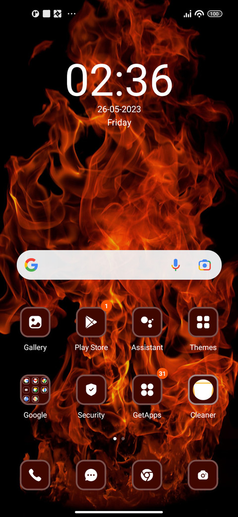 Fire screenshot