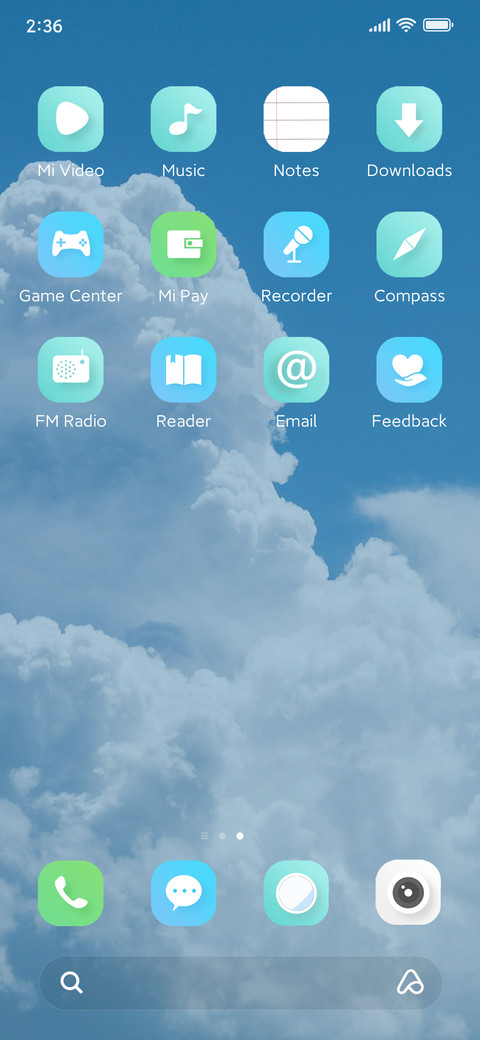 Cloud wallpaper screenshot