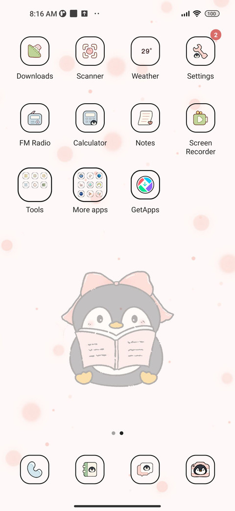 Cute penguin screenshot