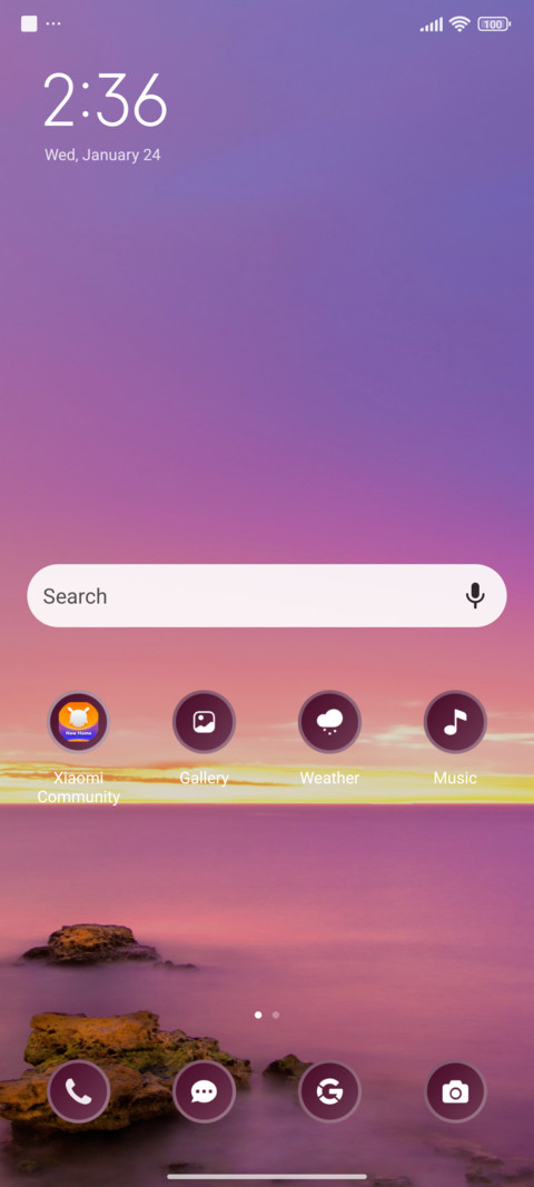 Sunrise screenshot