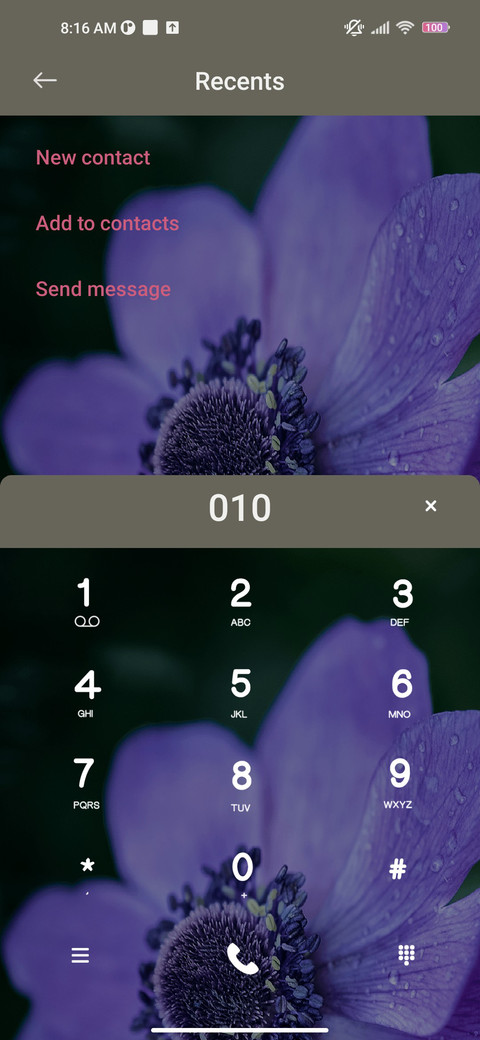 Vinca blue screenshot