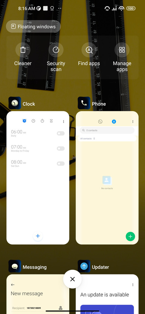 Minimalist screenshot