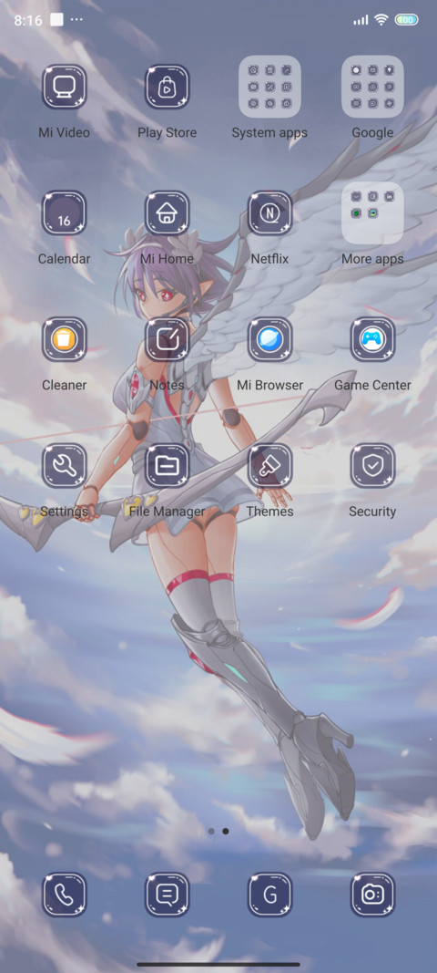Angels and the sky screenshot